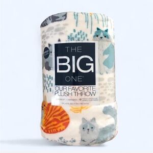 The Big One Multicolor Cats Throw Blanket